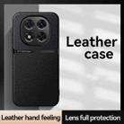 For Redmi Note 14 Pro+ 5G Litchi Leather Magnetic Full Coverage Shockproof Phone Case(Navy Blue) - 2