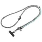 8mm 3 in 1 Anti-lost Strap Phone Crossbody Splicing Lanyard(Green Black White) - 1