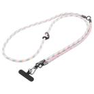 8mm 3 in 1 Anti-lost Strap Phone Crossbody Splicing Lanyard(Pink Blue Orange) - 1