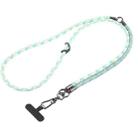 8mm 3 in 1 Anti-lost Strap Phone Crossbody Splicing Lanyard(Green Blue Pink) - 1