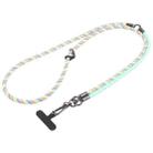 8mm 3 in 1 Anti-lost Strap Phone Crossbody Splicing Lanyard(Green Colorful) - 1