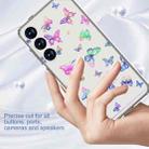 For Samsung Galaxy S25 5G IMD Double Piece Simple Fresh Shockproof Phone Case(Laser Butterfly) - 2