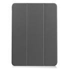 For iPad Air 11 2024 / 2022 / 2020 10.9 Custer Texture Horizontal Flip Leather Case with Three-folding Holder & Sleep / Wake-up Function(Grey) - 1