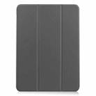 For iPad Air 11 2024 / 2022 / 2020 10.9 Custer Texture Horizontal Flip Leather Case with Three-folding Holder & Sleep / Wake-up Function(Grey) - 1