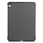 For iPad Air 11 2024 / 2022 / 2020 10.9 Custer Texture Horizontal Flip Leather Case with Three-folding Holder & Sleep / Wake-up Function(Grey) - 3