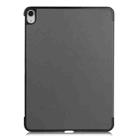 For iPad Air 11 2024 / 2022 / 2020 10.9 Custer Texture Horizontal Flip Leather Case with Three-folding Holder & Sleep / Wake-up Function(Grey) - 3