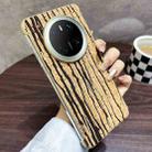 For Huawei Mate 70 Denior A18 Paint MagSafe Phone Case(Yellow Wood Grain) - 1