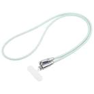 Type-C to Type-C Data Charging Cable Crossbody Adjustable Phone Long Lanyard(Light Green) - 1