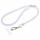 Type-C to Type-C Data Charging Cable Crossbody Adjustable Phone Long Lanyard(Light Purple) - 1