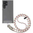 Type-C to Type-C Silicone Data Charging Cable Crossbody Phone Long Lanyard(Blue Red Yellow) - 1