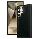 For Samsung Galaxy S25 Ultra 5G Cowhide Texture Back Cover Phone Case(Black) - 1