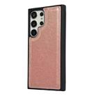 For Samsung Galaxy S25 5G Cowhide Texture Back Cover Phone Case(Rose Gold) - 2