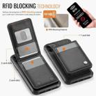 For iPhone 11 JEEHOOD J06 British Style RFID MagSafe Card Bag PU Phone Case(Black) - 3