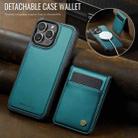 For iPhone 15 Pro Max JEEHOOD J06 British Style RFID MagSafe Card Bag PU Phone Case(Green) - 2