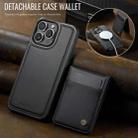 For iPhone 15 Pro Max JEEHOOD J06 British Style RFID MagSafe Card Bag PU Phone Case(Black) - 2