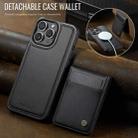 For iPhone 13 Pro Max JEEHOOD J06 British Style RFID MagSafe Card Bag PU Phone Case(Black) - 2