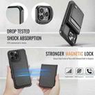 For iPhone 13 Pro Max JEEHOOD J06 British Style RFID MagSafe Card Bag PU Phone Case(Black) - 3