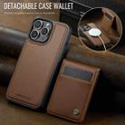 For iPhone 12 Pro Max JEEHOOD J06 British Style RFID MagSafe Card Bag PU Phone Case(Brown) - 2