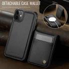 For iPhone 12 / 12 Pro JEEHOOD J06 British Style RFID MagSafe Card Bag PU Phone Case(Black) - 2