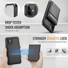 For iPhone 12 / 12 Pro JEEHOOD J06 British Style RFID MagSafe Card Bag PU Phone Case(Black) - 3