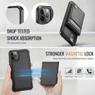 For iPhone 11 Pro Max JEEHOOD J06 British Style RFID MagSafe Card Bag PU Phone Case(Black) - 3