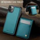 For iPhone 11 Pro JEEHOOD J06 British Style RFID MagSafe Card Bag PU Phone Case(Green) - 2