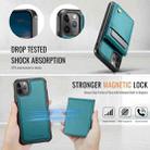 For iPhone 11 Pro JEEHOOD J06 British Style RFID MagSafe Card Bag PU Phone Case(Green) - 3