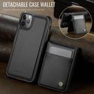 For iPhone 11 Pro JEEHOOD J06 British Style RFID MagSafe Card Bag PU Phone Case(Black) - 2