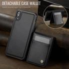 For iPhone X / XS JEEHOOD J06 British Style RFID MagSafe Card Bag PU Phone Case(Black) - 2