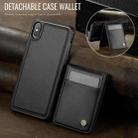 For iPhone XS Max JEEHOOD J06 British Style RFID MagSafe Card Bag PU Phone Case(Black) - 2