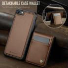 For iPhone SE 2022 / SE 2020 / 8 JEEHOOD J06 British Style RFID MagSafe Card Bag PU Phone Case(Brown) - 2