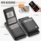 For iPhone SE 2022 / SE 2020 / 8 JEEHOOD J06 British Style RFID MagSafe Card Bag PU Phone Case(Black) - 3