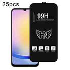 For Samsung Galaxy A25 25pcs High Aluminum Large Arc Full Screen Tempered Glass Film - 1