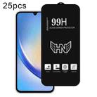 For Samsung Galaxy A34 25pcs High Aluminum Large Arc Full Screen Tempered Glass Film - 1