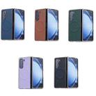 For Samsung Galaxy Z Fold6 Three Parts MagSafe Litchi Texture Fold Phone Case(Black) - 2