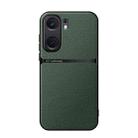 For vivo iQOO Neo9 Litchi Leather Magnetic Full Coverage Shockproof Phone Case(Green) - 1
