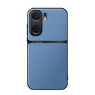 For vivo iQOO Neo9 Litchi Leather Magnetic Full Coverage Shockproof Phone Case(Blue) - 1