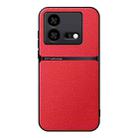 For vivo iQOO Neo8 / iQOO Neo8 Pro Litchi Leather Magnetic Full Coverage Shockproof Phone Case(Red) - 1