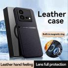 For vivo iQOO Neo8 / iQOO Neo8 Pro Litchi Leather Magnetic Full Coverage Shockproof Phone Case(Blue) - 2