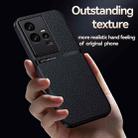 For vivo iQOO 11 Pro Litchi Leather Magnetic Full Coverage Shockproof Phone Case(Black) - 3