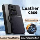 For vivo iQOO 11 Pro Litchi Leather Magnetic Full Coverage Shockproof Phone Case(Blue) - 2