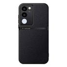 For vivo S17 / S17 Pro Litchi Leather Magnetic Full Coverage Shockproof Phone Case(Black) - 1