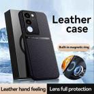 For vivo S17 / S17 Pro Litchi Leather Magnetic Full Coverage Shockproof Phone Case(Black) - 2