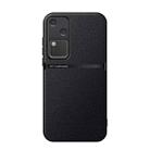 For vivo S18 / vivo V30 Litchi Leather Magnetic Full Coverage Shockproof Phone Case(Black) - 1