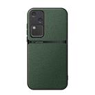 For vivo S18 / vivo V30 Litchi Leather Magnetic Full Coverage Shockproof Phone Case(Green) - 1