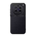For vivo X200 Pro Litchi Leather Magnetic Full Coverage Shockproof Phone Case(Black) - 1