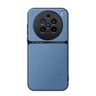 For vivo X200 Pro Litchi Leather Magnetic Full Coverage Shockproof Phone Case(Blue) - 1