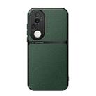 For vivo S20 Pro Litchi Leather Magnetic Full Coverage Shockproof Phone Case(Green) - 1