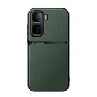 For vivo iQOO Neo 10 5G Litchi Leather Magnetic Full Coverage Shockproof Phone Case(Green) - 1