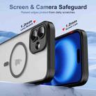 For iPhone 16 Translucent Frosted MagSafe Phone Case with AI Button(Black) - 3